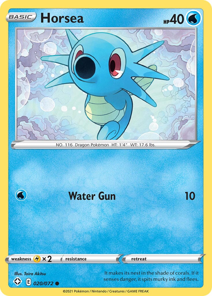 Horsea (020/072) [Sword & Shield: Shining Fates] Pokemon Single Pokémon  | Multizone: Comics And Games