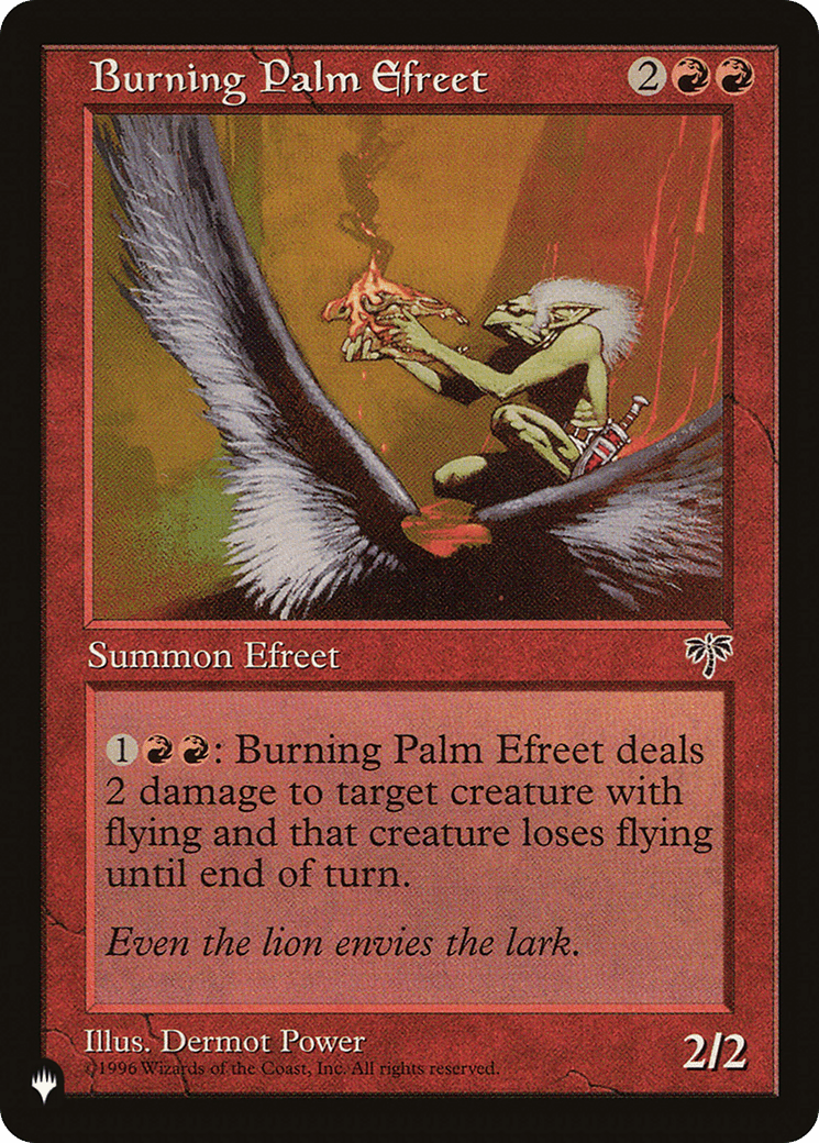 Burning Palm Efreet [The List] MTG Single Magic: The Gathering  | Multizone: Comics And Games