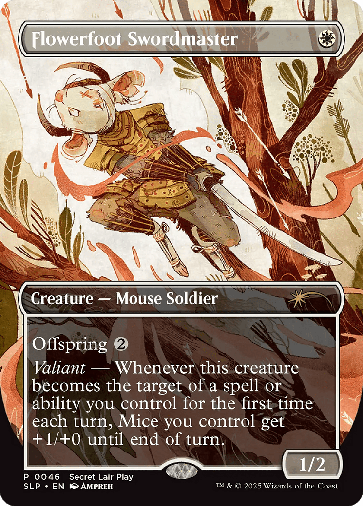 Flowerfoot Swordmaster [Secret Lair Showdown] MTG Single Magic: The Gathering  | Multizone: Comics And Games