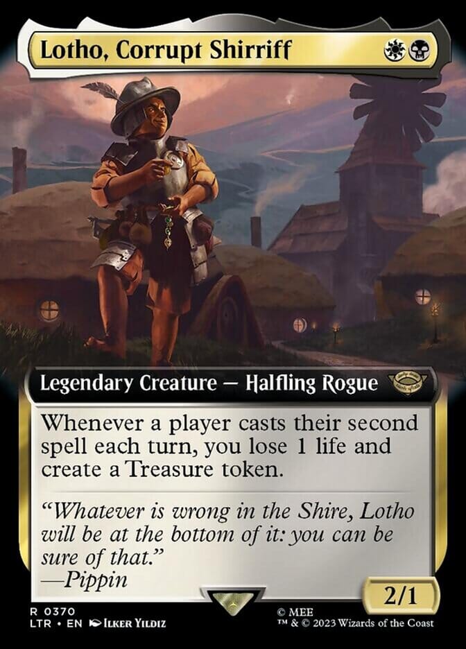 Lotho, Corrupt Shirriff (Extended Art) [The Lord of the Rings: Tales of Middle-Earth] MTG Single Magic: The Gathering  | Multizone: Comics And Games