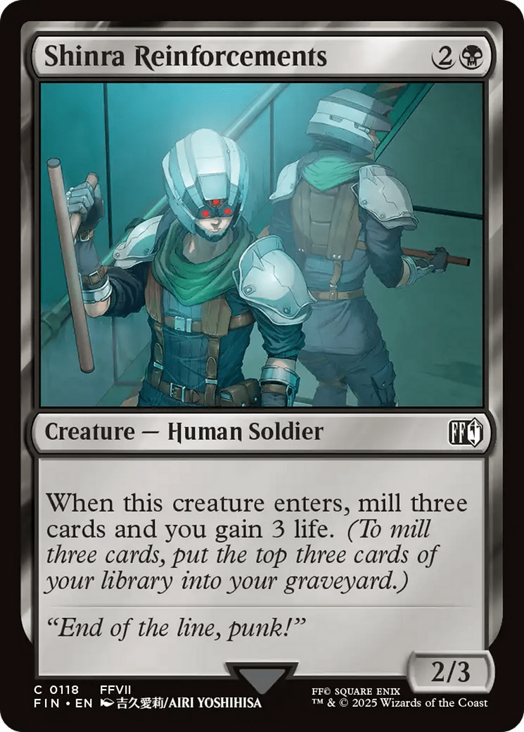 Shinra Reinforcements [FINAL FANTASY] MTG Single Magic: The Gathering  | Multizone: Comics And Games
