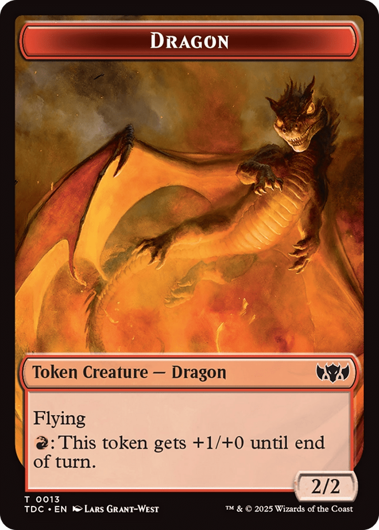 Dragon Egg // Dragon (0013) Double-Sided Token [Tarkir: Dragonstorm Commander Tokens] MTG Single Magic: The Gathering  | Multizone: Comics And Games