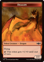 Dragon Egg // Dragon (0013) Double-Sided Token [Tarkir: Dragonstorm Commander Tokens] MTG Single Magic: The Gathering  | Multizone: Comics And Games