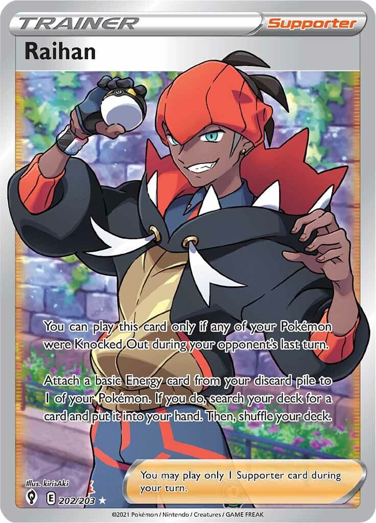 Raihan (202/203) [Sword & Shield: Evolving Skies] Pokemon Single Pokémon  | Multizone: Comics And Games