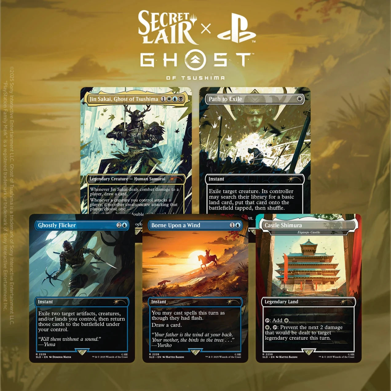 MTG SECRET LAIR PLAYSTATION SUPER DROP GHOSTS OF TSUSHIMA: SHADOW SAMURAI REGULAR (10/120) Cards Magic: The Gathering  | Multizone: Comics And Games