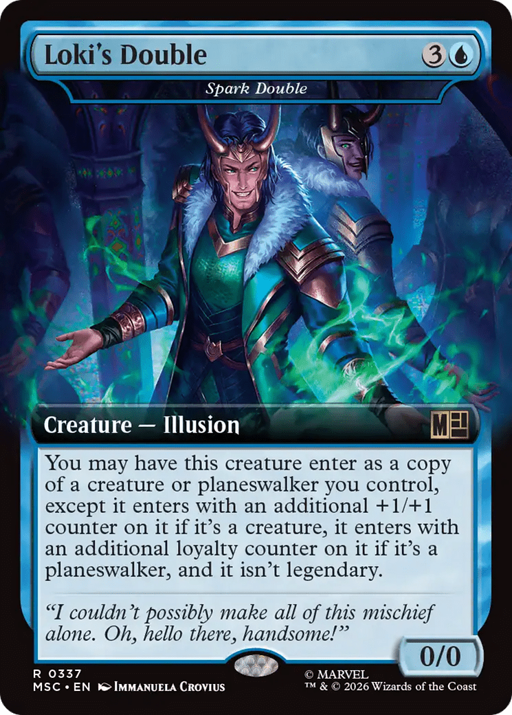 Loki's Double - Spark Double (Extended Art) [Marvel Super Heroes Commander] MTG Single Magic: The Gathering  | Multizone: Comics And Games