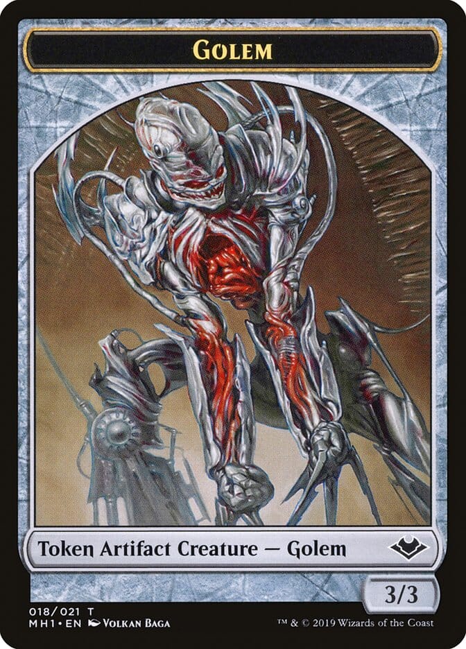 Spirit // Golem Double-Sided Token [Modern Horizons Tokens] MTG Single Magic: The Gathering  | Multizone: Comics And Games