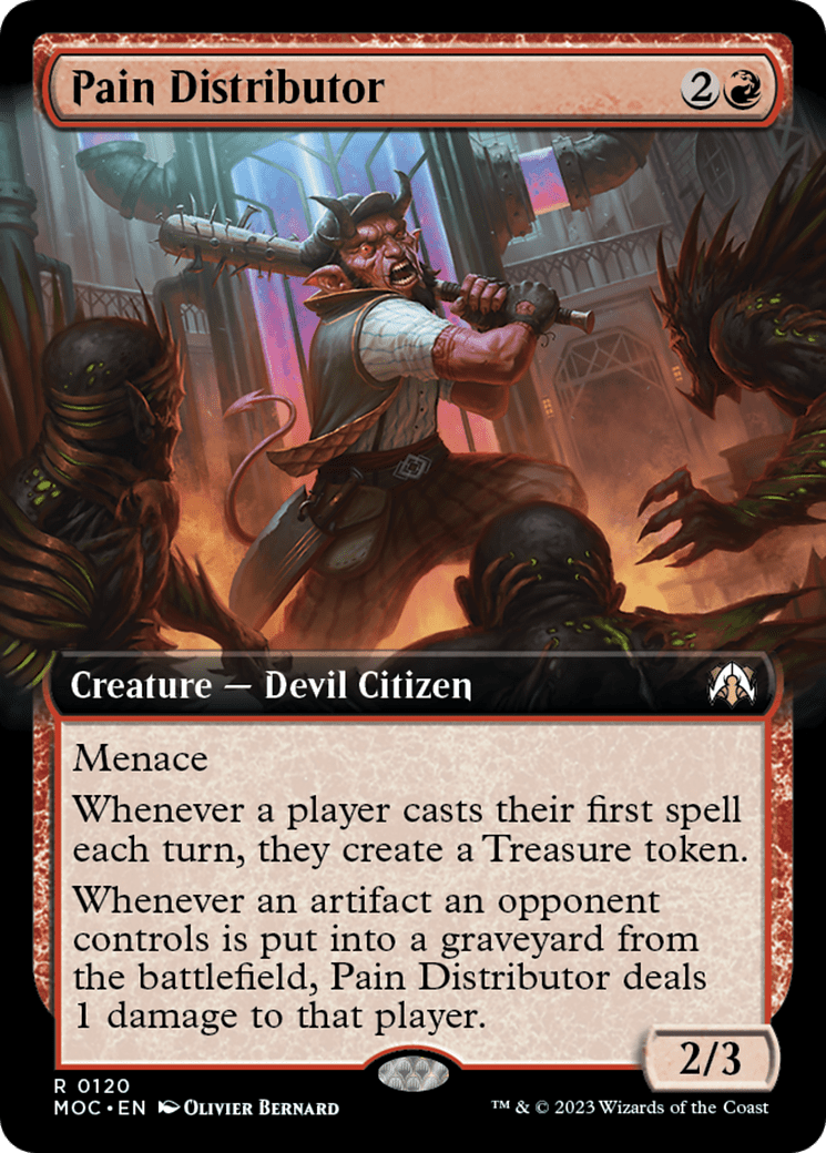 Pain Distributor (Extended Art) [March of the Machine Commander] MTG Single Magic: The Gathering  | Multizone: Comics And Games