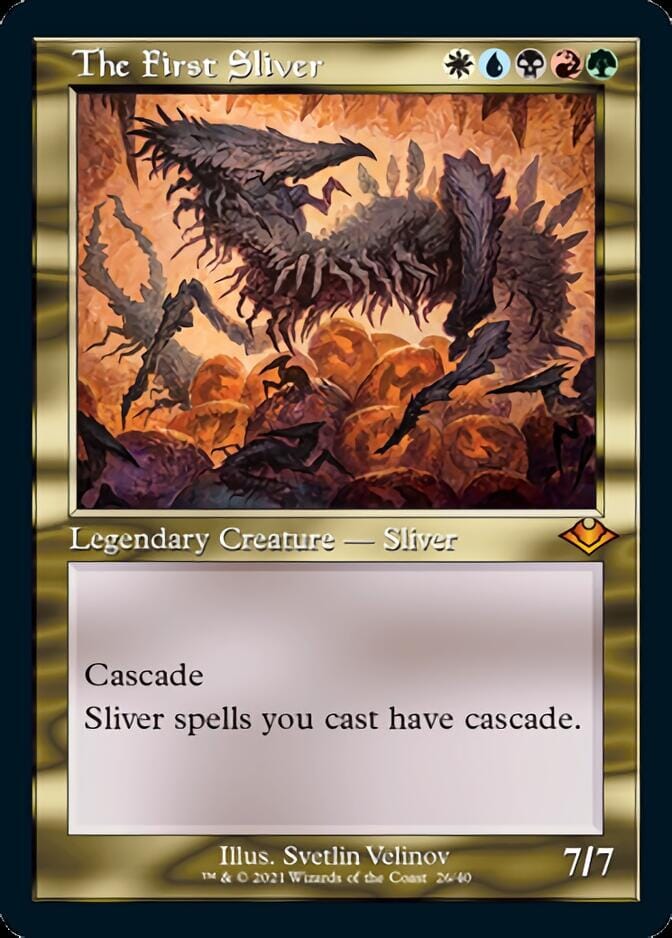 The First Sliver (Retro Foil Etched) [Modern Horizons] MTG Single Magic: The Gathering  | Multizone: Comics And Games