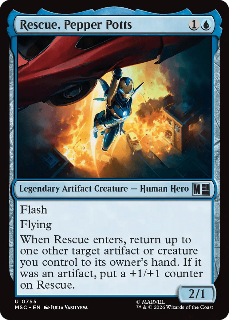 Rescue, Pepper Potts [Marvel Super Heroes Commander] MTG Single Magic: The Gathering  | Multizone: Comics And Games