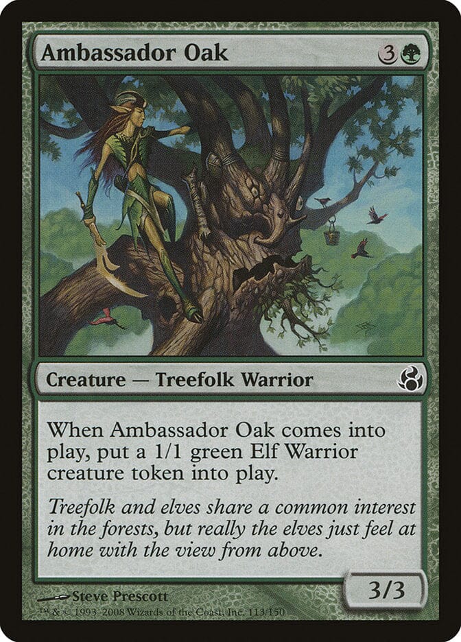 Ambassador Oak (Oversized) [Oversize Cards] MTG Single Magic: The Gathering  | Multizone: Comics And Games