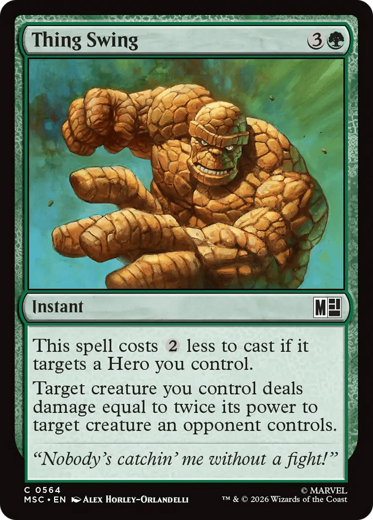 Thing Swing [Marvel Super Heroes Commander] MTG Single Magic: The Gathering  | Multizone: Comics And Games