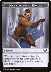 Pest // Lukka, Wayward Bonder Emblem Double-Sided Token [Secret Lair: From Cute to Brute Tokens] MTG Single Magic: The Gathering  | Multizone: Comics And Games