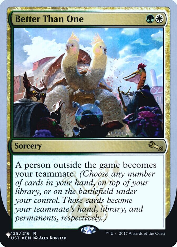 Better Than One (Unfinity Foil Edition) [The List] MTG Single Magic: The Gathering  | Multizone: Comics And Games