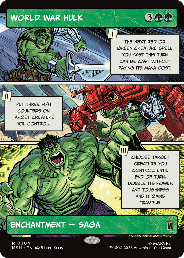 World War Hulk (Borderless) [Marvel Super Heroes] MTG Single Magic: The Gathering  | Multizone: Comics And Games