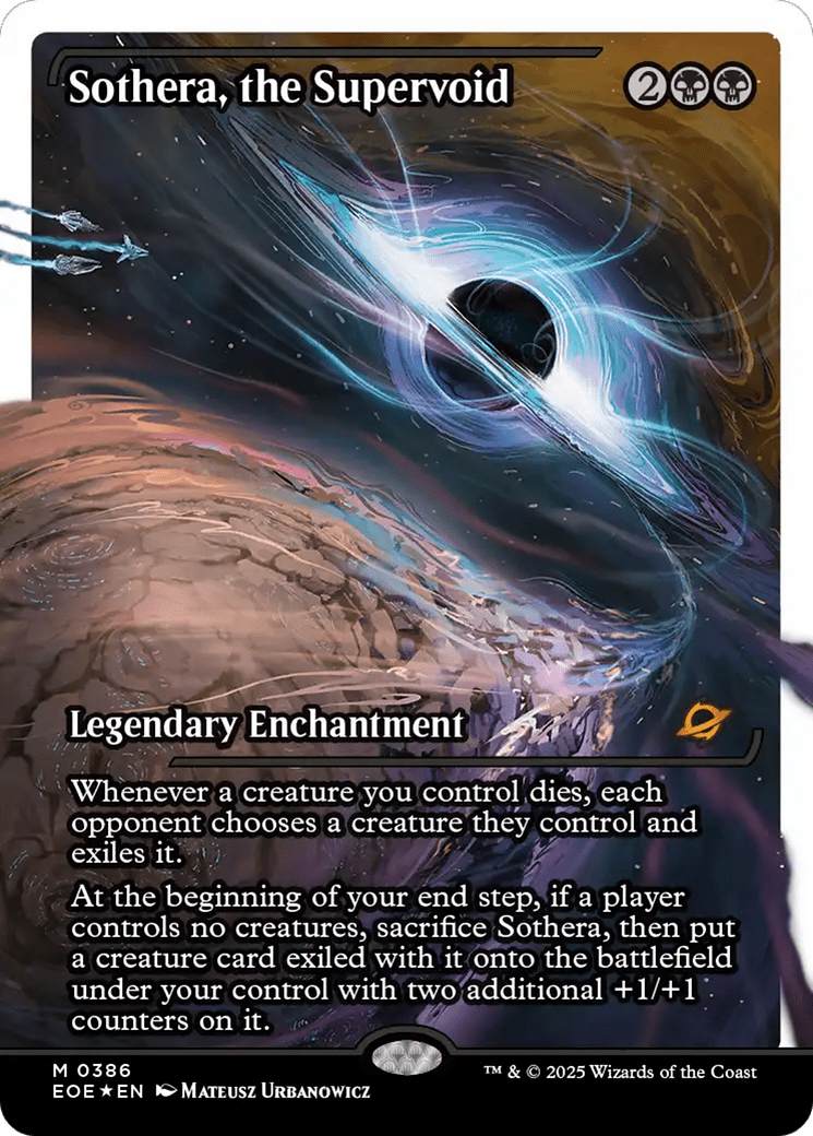 Sothera, the Supervoid (Fracture Foil) [Edge of Eternities] MTG Single Magic: The Gathering  | Multizone: Comics And Games