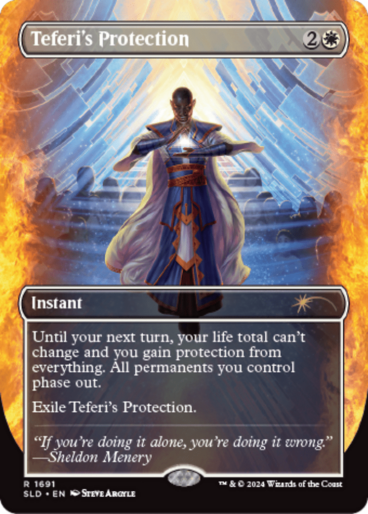 Teferi's Protection (1691) [Secret Lair: Sheldon's Spellbook] MTG Single Magic: The Gathering  | Multizone: Comics And Games