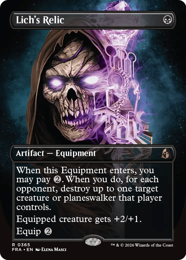 Lich's Relic (Borderless) [Reality Fracture] MTG Single Magic: The Gathering  | Multizone: Comics And Games