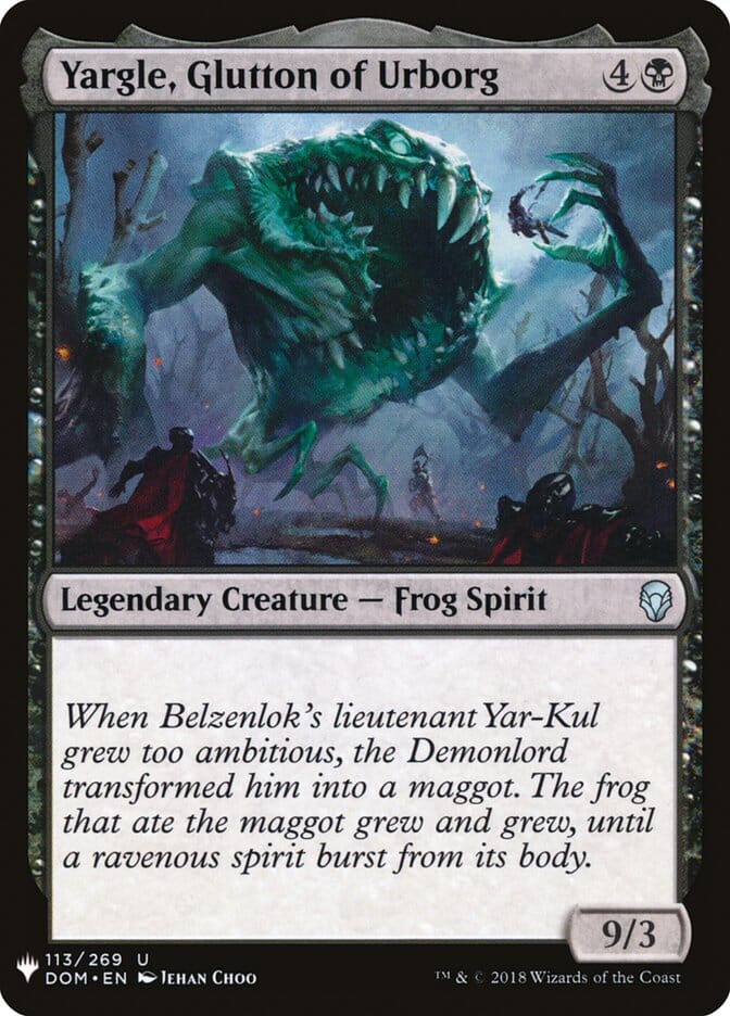 Yargle, Glutton of Urborg [Mystery Booster] MTG Single Magic: The Gathering  | Multizone: Comics And Games
