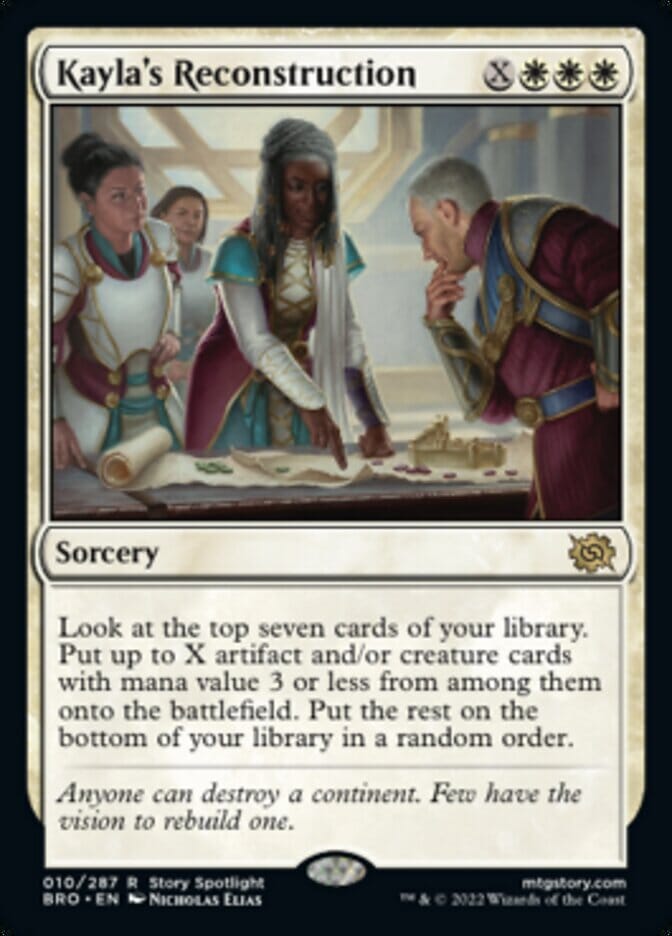 Kayla's Reconstruction (Promo Pack) [The Brothers' War Promos] MTG Single Magic: The Gathering  | Multizone: Comics And Games