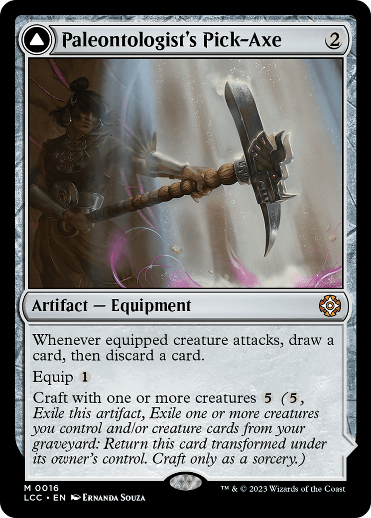 Paleontologist's Pick-Axe (Extended Art) [The Lost Caverns of Ixalan Commander] MTG Single Magic: The Gathering  | Multizone: Comics And Games