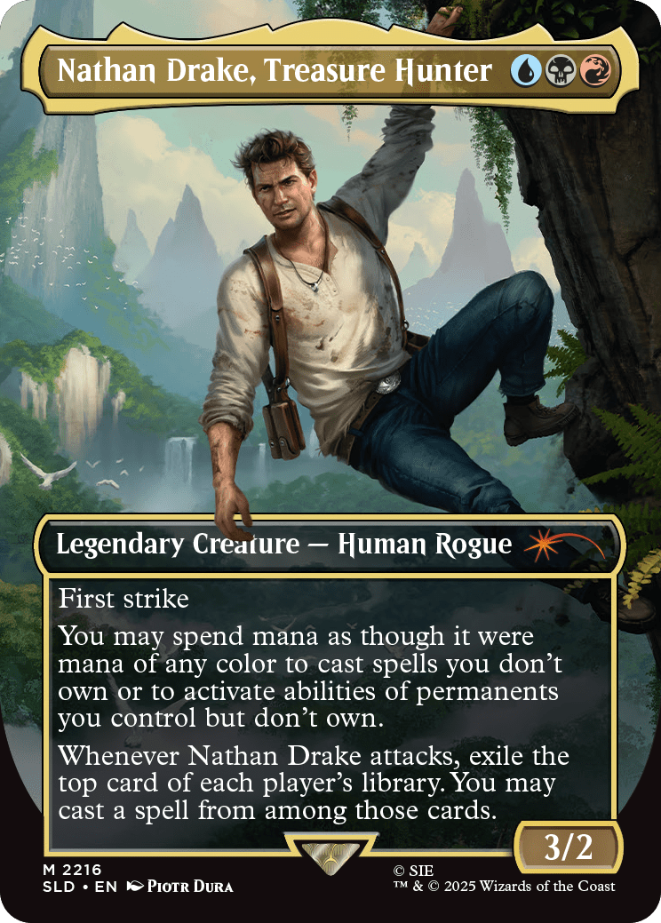 MTG SECRET LAIR PLAYSTATION SUPER DROP UNCHARTED: SAGA OF THIEVES REGULAR (10/120) Cards Magic: The Gathering  | Multizone: Comics And Games