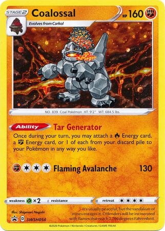 Coalossal (SWSH054) [Sword & Shield: Black Star Promos] Pokemon Single Pokémon  | Multizone: Comics And Games