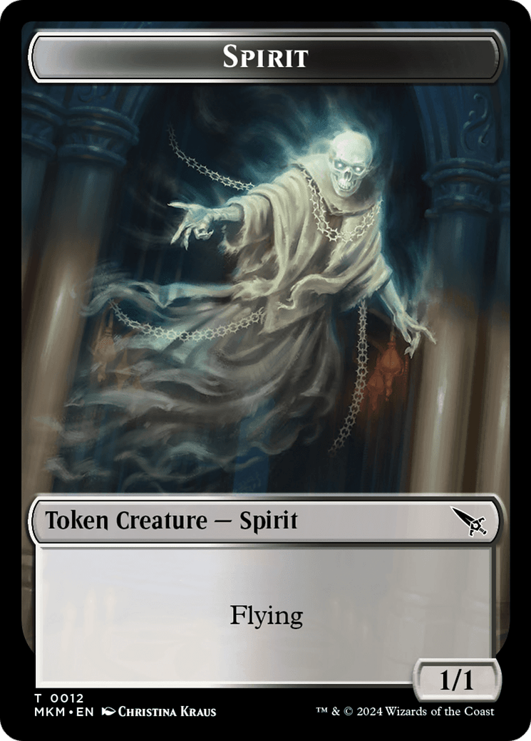 Thopter (0020) // Spirit Double-Sided Token [Murders at Karlov Manor Tokens] MTG Single Magic: The Gathering  | Multizone: Comics And Games