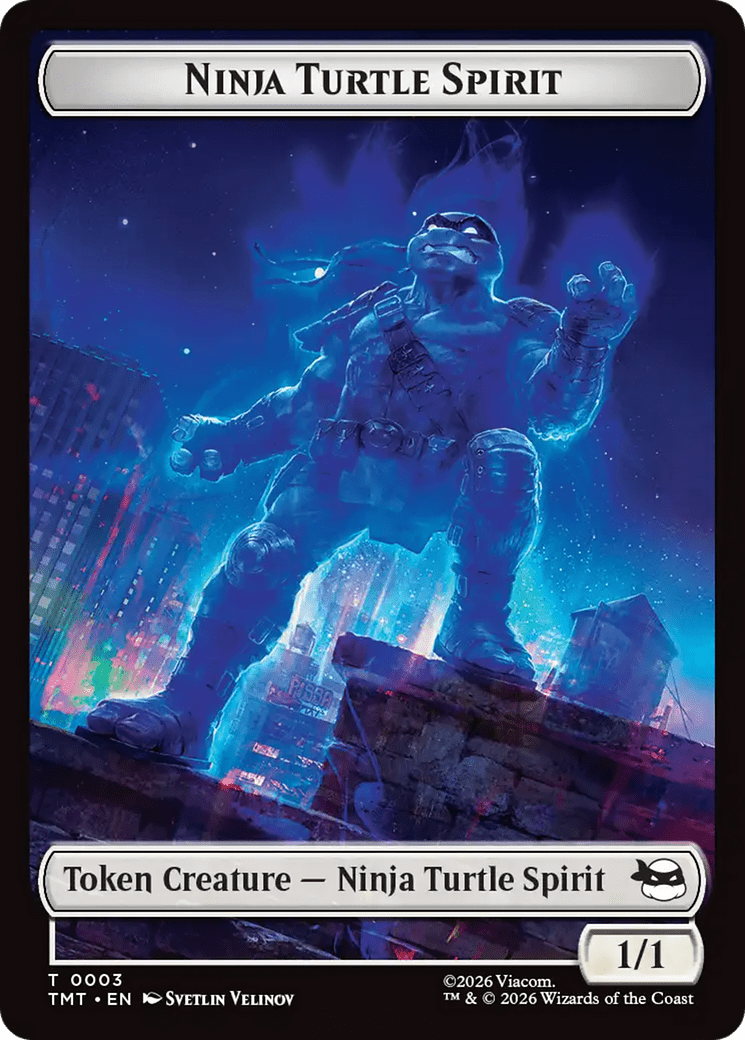 Mutant // Ninja Turtle Spirit Double-Sided Token [Teenage Mutant Ninja Turtles Tokens] MTG Single Magic: The Gathering  | Multizone: Comics And Games