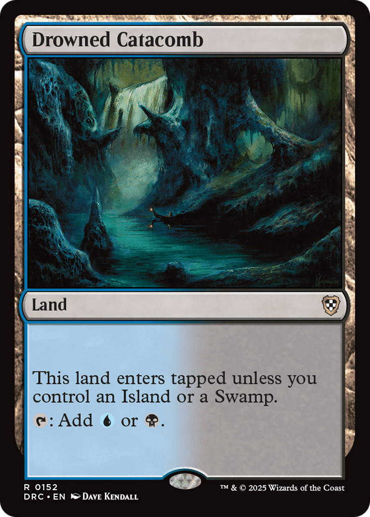 Drowned Catacomb [Aetherdrift Commander] MTG Single Magic: The Gathering  | Multizone: Comics And Games