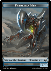 Phyrexian Myr // Servo Double-Sided Token [Modern Horizons 3 Commander Tokens] MTG Single Magic: The Gathering  | Multizone: Comics And Games