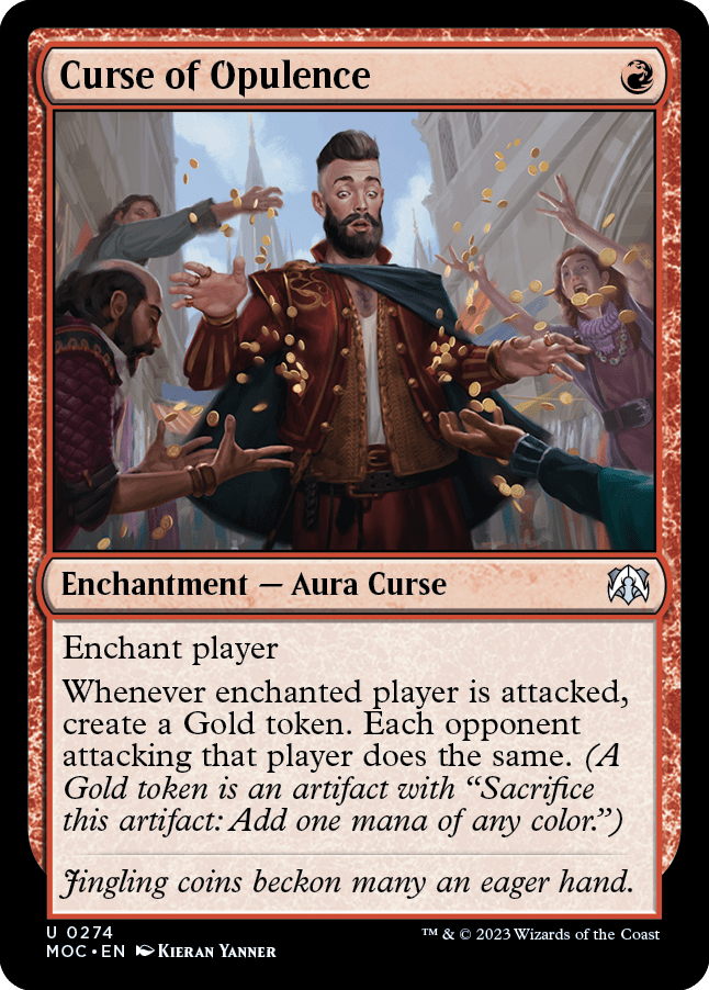 Curse of Opulence [March of the Machine Commander] MTG Single Magic: The Gathering  | Multizone: Comics And Games