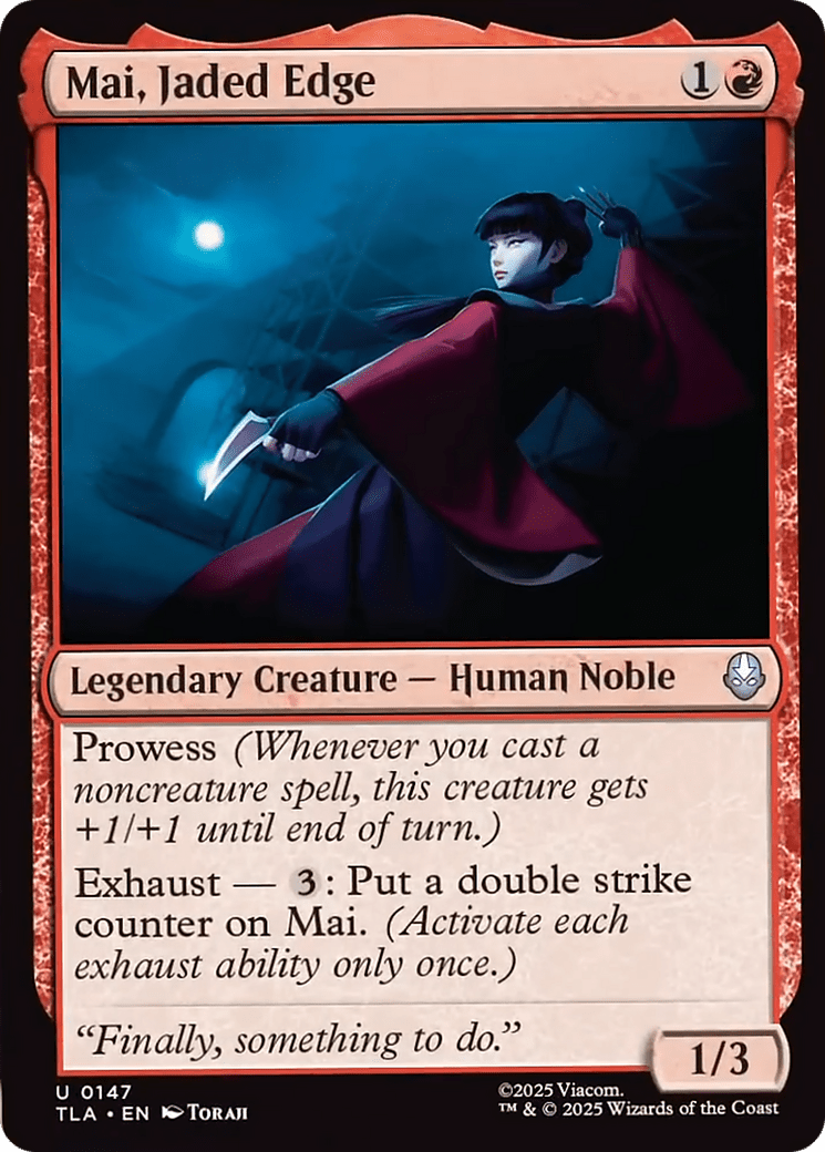 Mai, Jaded Edge [Avatar: The Last Airbender] MTG Single Magic: The Gathering  | Multizone: Comics And Games