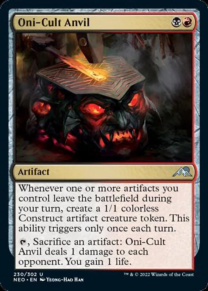 Oni-Cult Anvil [Kamigawa: Neon Dynasty] MTG Single Magic: The Gathering  | Multizone: Comics And Games