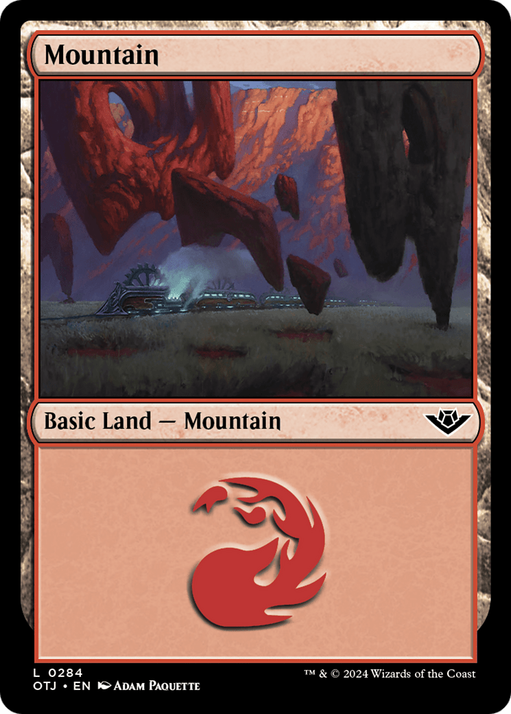 Mountain (0284) [Outlaws of Thunder Junction] MTG Single Magic: The Gathering  | Multizone: Comics And Games