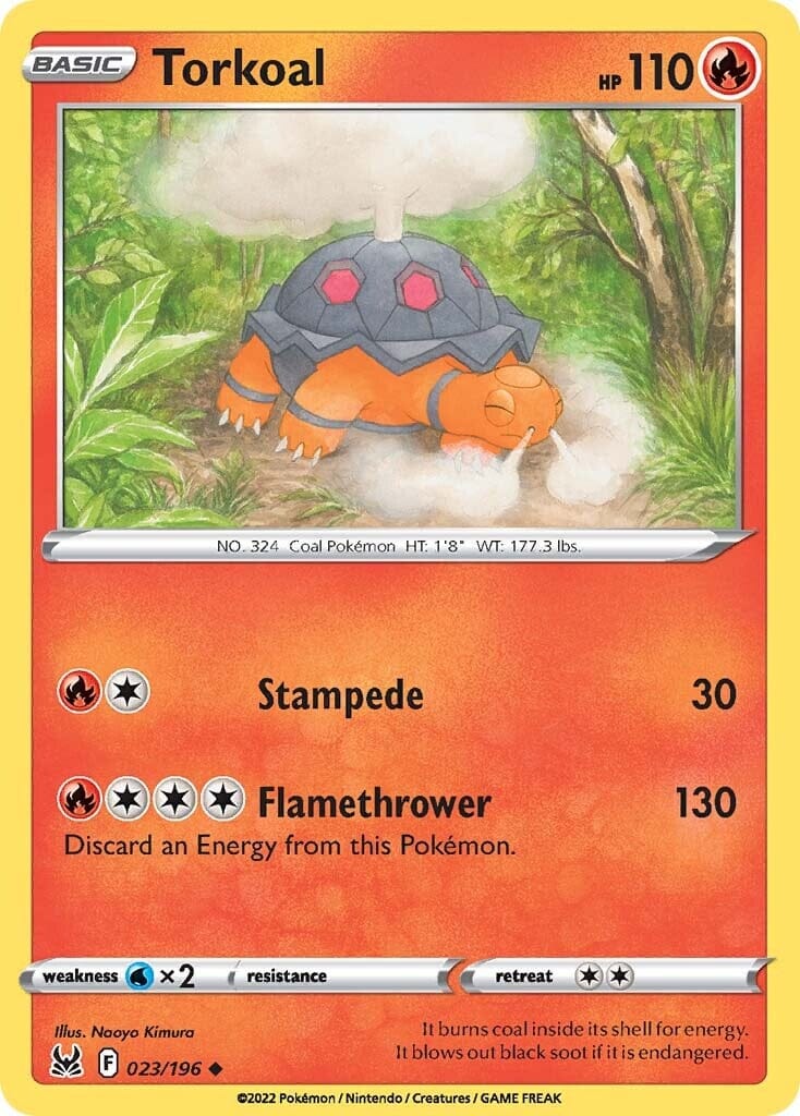 Torkoal (023/196) [Sword & Shield: Lost Origin] Pokemon Single Pokémon  | Multizone: Comics And Games