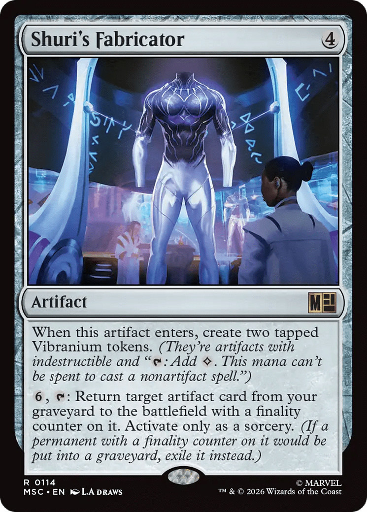 Shuri's Fabricator [Marvel Super Heroes Commander] MTG Single Magic: The Gathering  | Multizone: Comics And Games