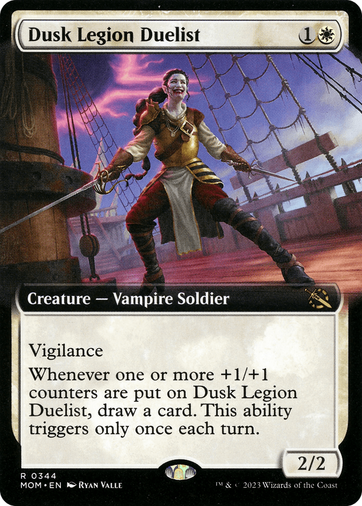 Dusk Legion Duelist (Extended Art) [March of the Machine] MTG Single Magic: The Gathering  | Multizone: Comics And Games