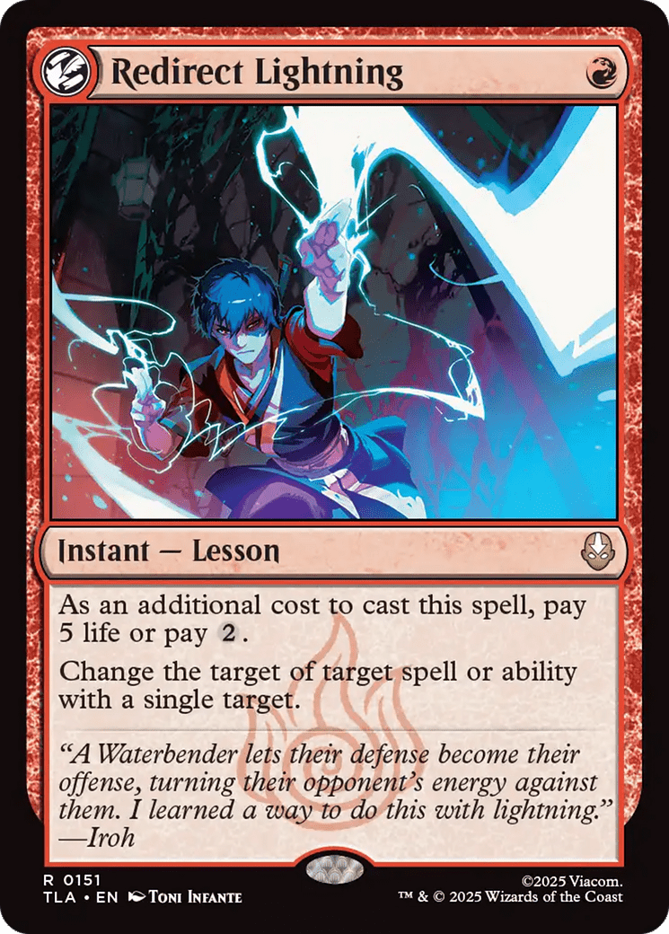 Redirect Lightning [Avatar: The Last Airbender] MTG Single Magic: The Gathering  | Multizone: Comics And Games