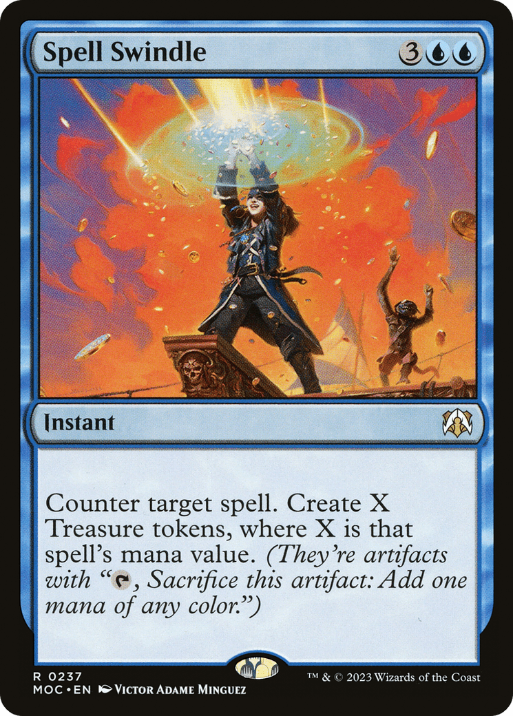 Spell Swindle [March of the Machine Commander] MTG Single Magic: The Gathering  | Multizone: Comics And Games