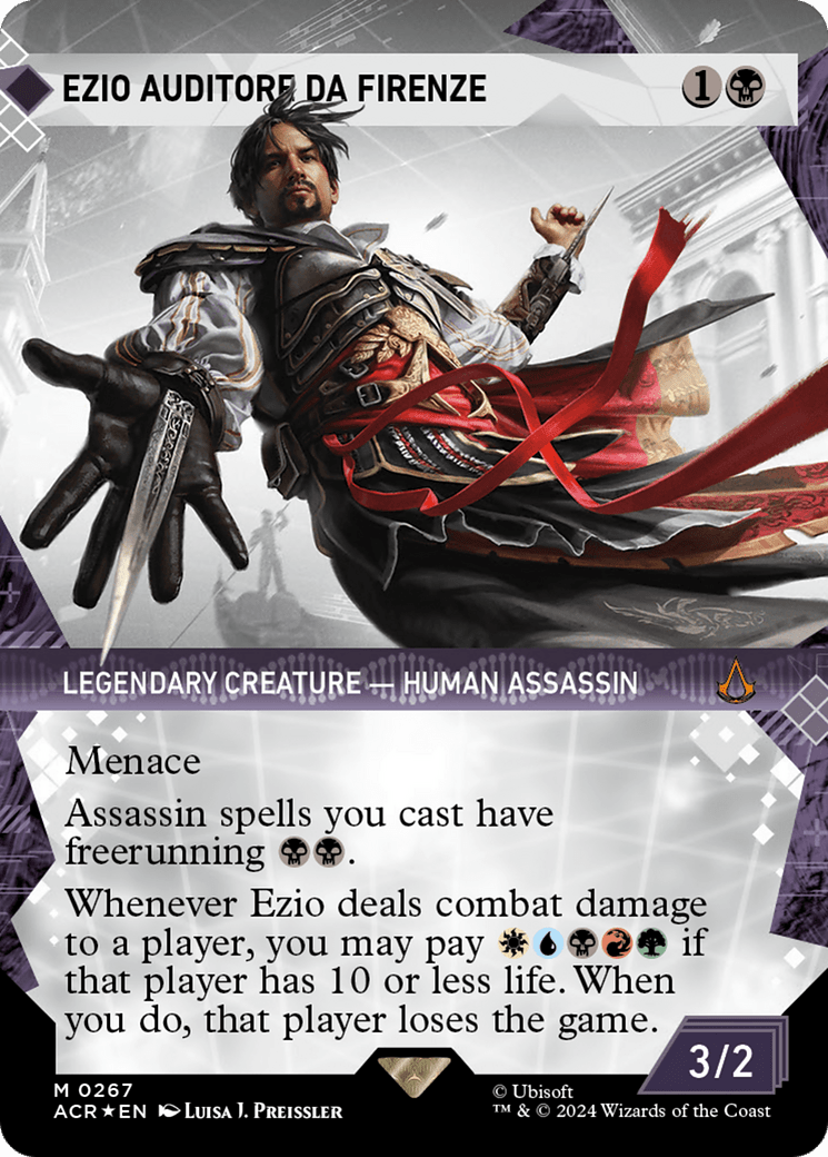 Ezio Auditore da Firenze (Showcase) (Textured Foil) [Assassin's Creed] MTG Single Magic: The Gathering  | Multizone: Comics And Games