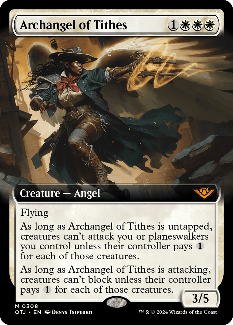 Archangel of Tithes (Extended Art) [Outlaws of Thunder Junction] MTG Single Magic: The Gathering  | Multizone: Comics And Games