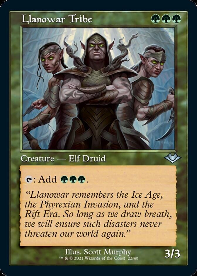 Llanowar Tribe (Retro) [Modern Horizons] MTG Single Magic: The Gathering  | Multizone: Comics And Games