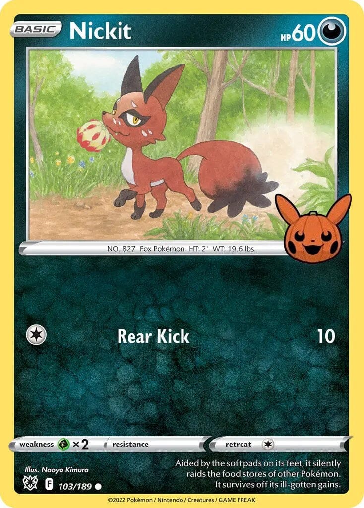 Nickit (103/189) [Trick or Trade] Pokemon Single Pokémon  | Multizone: Comics And Games