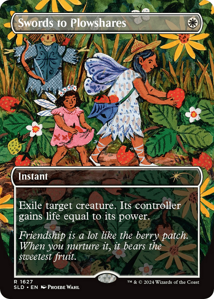 Swords to Plowshares (1627) (Rainbow Foil) [Secret Lair Drop Series] MTG Single Magic: The Gathering  | Multizone: Comics And Games