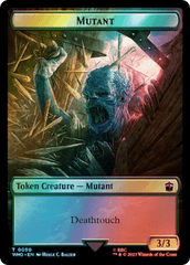 Alien Angel // Mutant Double-Sided Token (Surge Foil) [Doctor Who Tokens] MTG Single Magic: The Gathering  | Multizone: Comics And Games