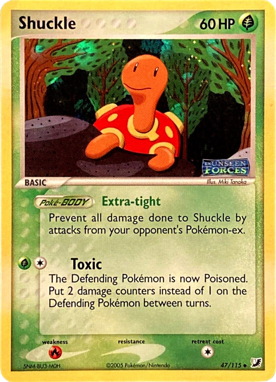 Shuckle (47/115) (Stamped) [EX: Unseen Forces] Pokemon Single Pokémon  | Multizone: Comics And Games