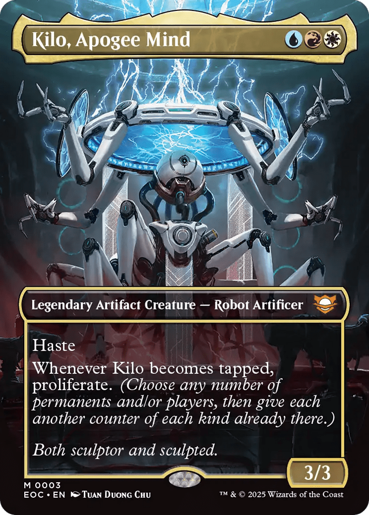 Kilo, Apogee Mind (Borderless) [Edge of Eternities Commander] MTG Single Magic: The Gathering  | Multizone: Comics And Games