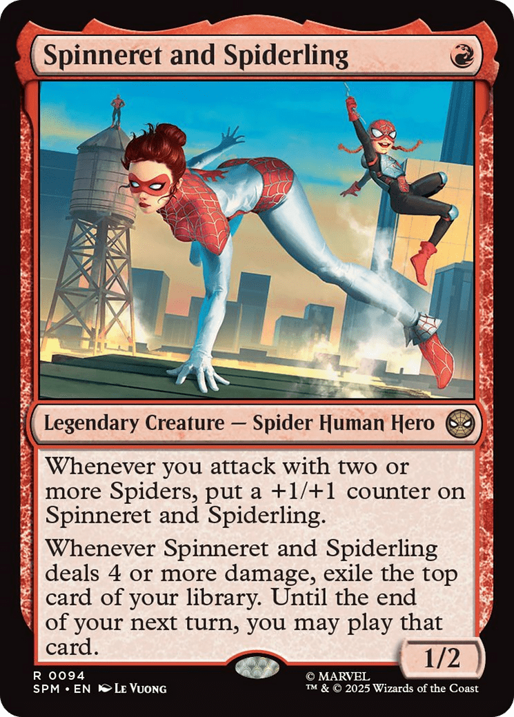 Spinneret and Spiderling [Marvel's Spider-Man] MTG Single Magic: The Gathering  | Multizone: Comics And Games