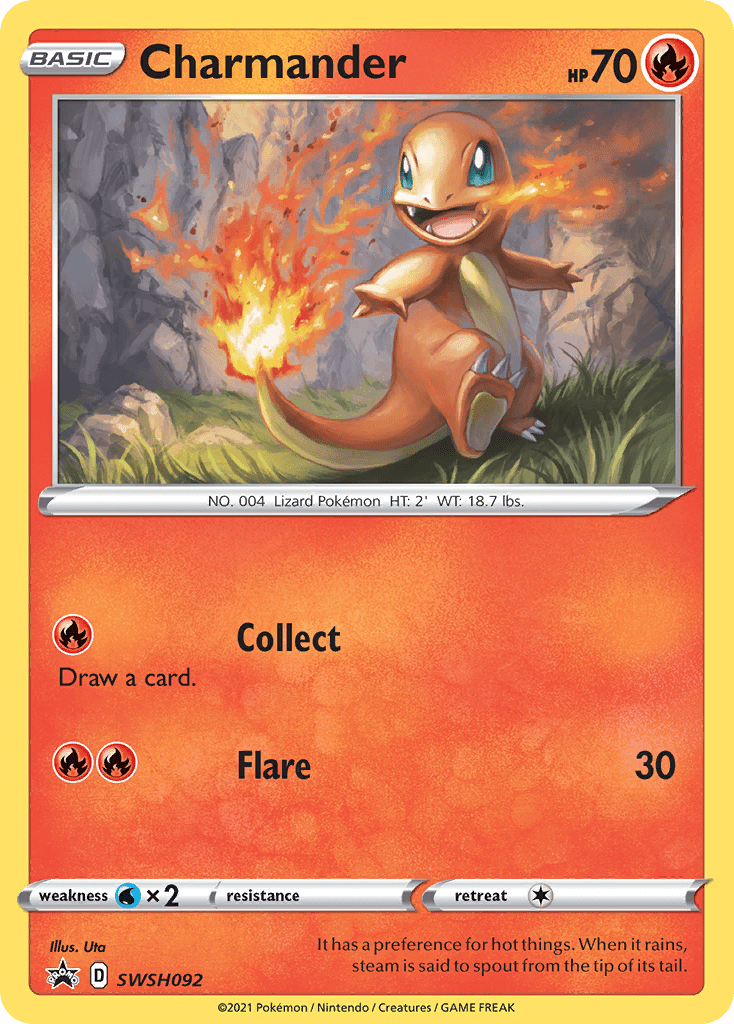 Charmander (SWSH092) [Sword & Shield: Black Star Promos] Pokemon Single Pokémon  | Multizone: Comics And Games